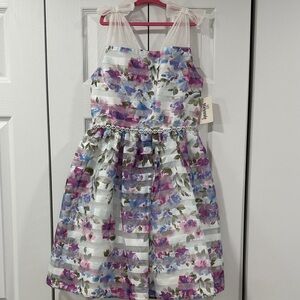 Speechless Floral Dress with Purple and Blue - NWT